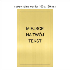 Tabliczka na szkło mała